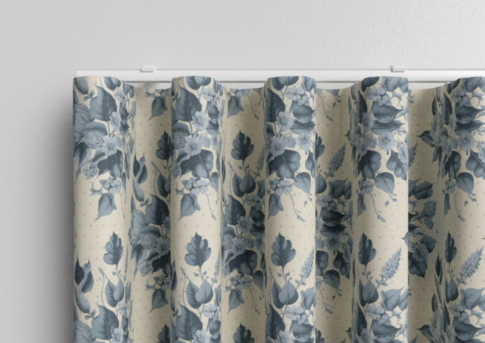 Pensford, Penn Bouquet Raffs Blue - Made to Measure Curtains - Image 13